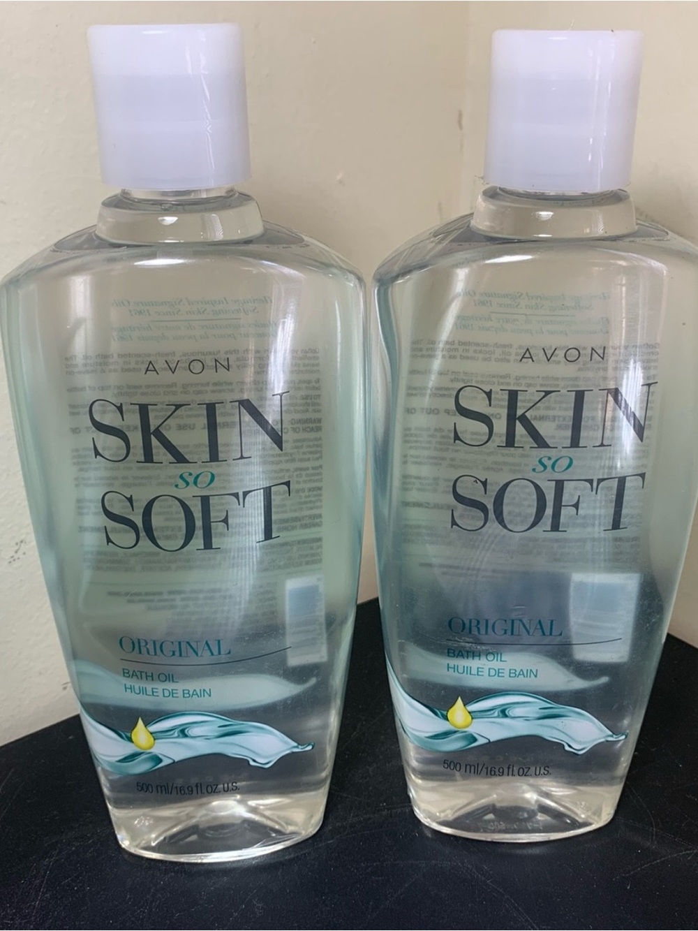 Avon Skin So Soft Original Scent Bath Oil (Lot of 2) 500ml/16.9oz